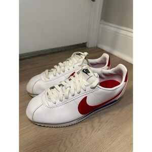 Nike Classic Cortez "Forrest Gump" Women's Size‎ 9 Sneakers White Red